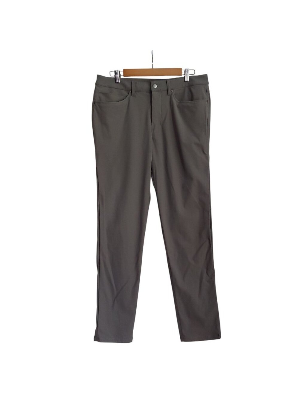 Lululemon ABC Slim Fit Pants 33 Warpstreme Gray Mens Golf Travel 5AD9S